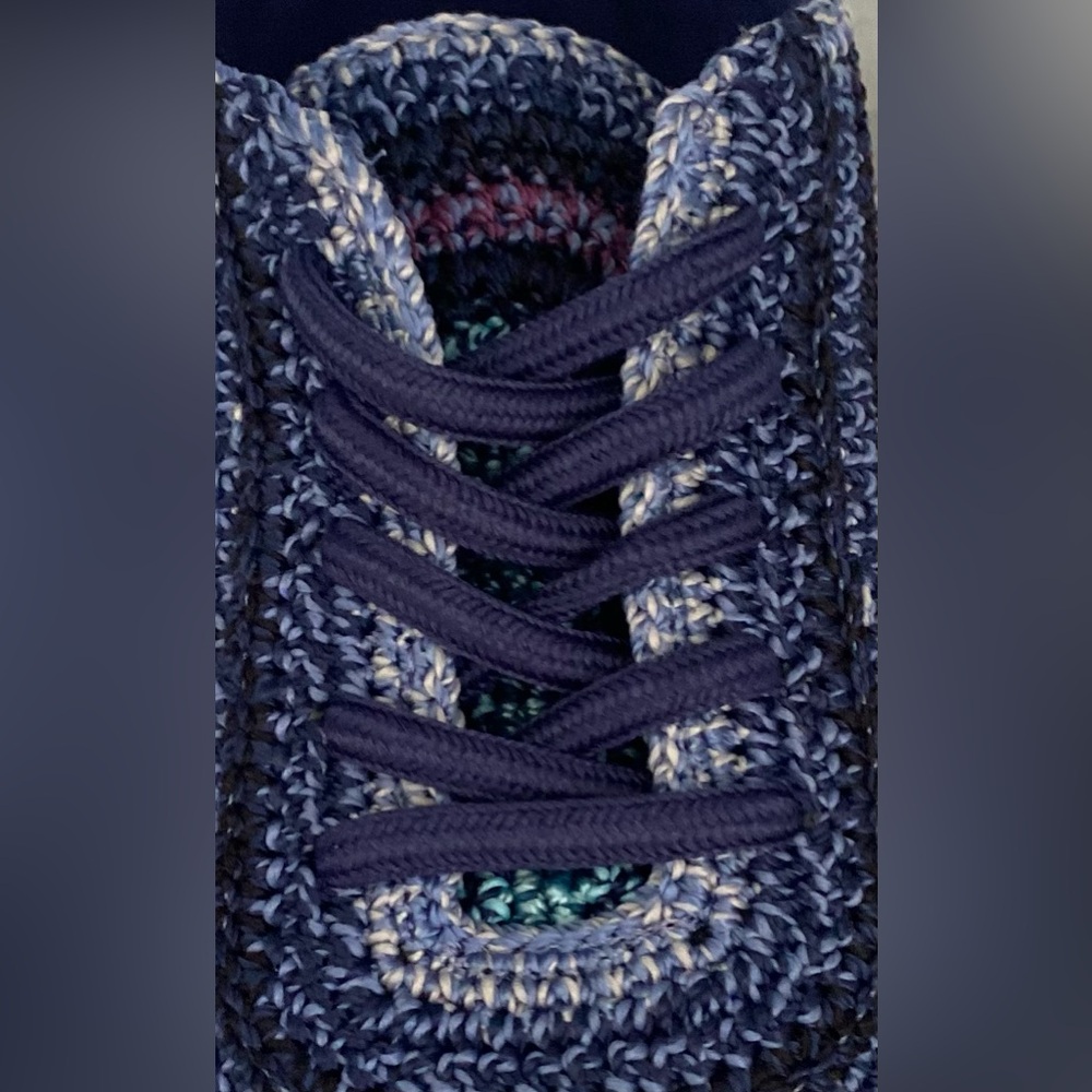 THE SAK .. WOMENS Blue and Purple Knit Sneakers - Picture 16 of 16